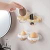 BLYWO GUIPAIHAI Beauty's Makeup Sponge Holder Cosmetic Puff Storage Shelf Bathroom Wall Mounted Drying Rack (Color : White) view 2