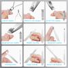 Cater Manicure Nail Clippers Kit - 31Pc Stainless Steel Nail Grooming Set with Luxurious Travel Case (Black) view 2