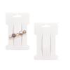 AKOAK 100 Pieces Hairpin Display Card, 11.5 cm x 6.6 cm Hairpin Display Card Holder for Hairpin Accessories Display and Organization (White) view 3