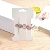 AKOAK 100 Pieces Hairpin Display Card, 11.5 cm x 6.6 cm Hairpin Display Card Holder for Hairpin Accessories Display and Organization (White) view 4