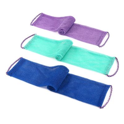 3 PCS Authentic African Net Sponge 40" Extra Long African Exfoliating Net for Body & Back Scrubber for Shower Quick Dry Nylon Mesh Washcloth for Glowing Skin