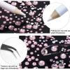 AUREHEN 10000PCs 2-6MM Pink Resin Flat Back Rhinestones with Silver Bottom, Round Non Hotfix Resin Rhinestones Nail Gems Stones with Tweezer & Picker Pen for Tumblers Nail Art & DIY Decoration view 3