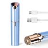 Facial Hair Remover for Women- as Seen on TV Painless Face Shaver -Mini Hair Remover, Electric Razor Shaver Portable Bikini Epilator for Lips, Chin, Armpit, Peach Fuzz, Fingers, Neck, Cheek(Blue) view 1