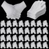 240 Pcs Cotton Gloves Cotton Bulk Pack Moisturizing Gloves Overnight Soft Cotton Gloves Uniform Gloves Coin Inspection Gloves Art Handling Gloves for Man and Woman (White) view 1