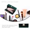 FOMIYES Retro Cloth Lipstick Holder, Travel Lipstick Box Women Case with Mirror, Storage Container for Purse Handbag (Green) view 3