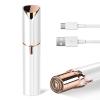 Facial Hair Remover for Women- as Seen on TV Painless Face Shaver -Mini Hair Remover, Electric Razor Shaver Portable Bikini Epilator for Lips, Chin, Armpit, Peach Fuzz, Fingers, Neck, Cheek (White view 1