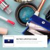 FOMIYES Purse Holder Retro Cloth Lipstick Holder, Travel Lipstick Box Women Case with Mirror, Storage Container for Purse Handbag (Blue) Jewelry Stand view 2