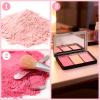 Luxshiny Empty Eyeshadow Palette: Refillable Magnetic Makeup Palette with Mirror for Eyeshadow Powder Blush Lipstick Highlight - Compact Travel Size view 3