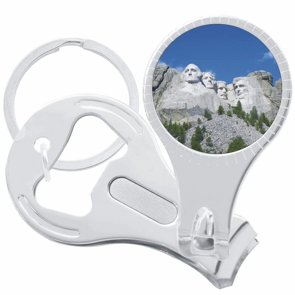 Mount Rushmore Nail Clippers Plus Bottle Opener Keychain
