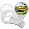 Japanese Pagoda Nail Clippers Plus Bottle Opener Keychain view 1