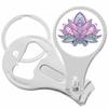 Lotus Flower Nail Clippers Plus Bottle Opener Keychain view 1