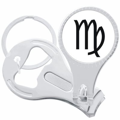 Virgo Zodiac Nail Clippers Plus Bottle Opener Keychain