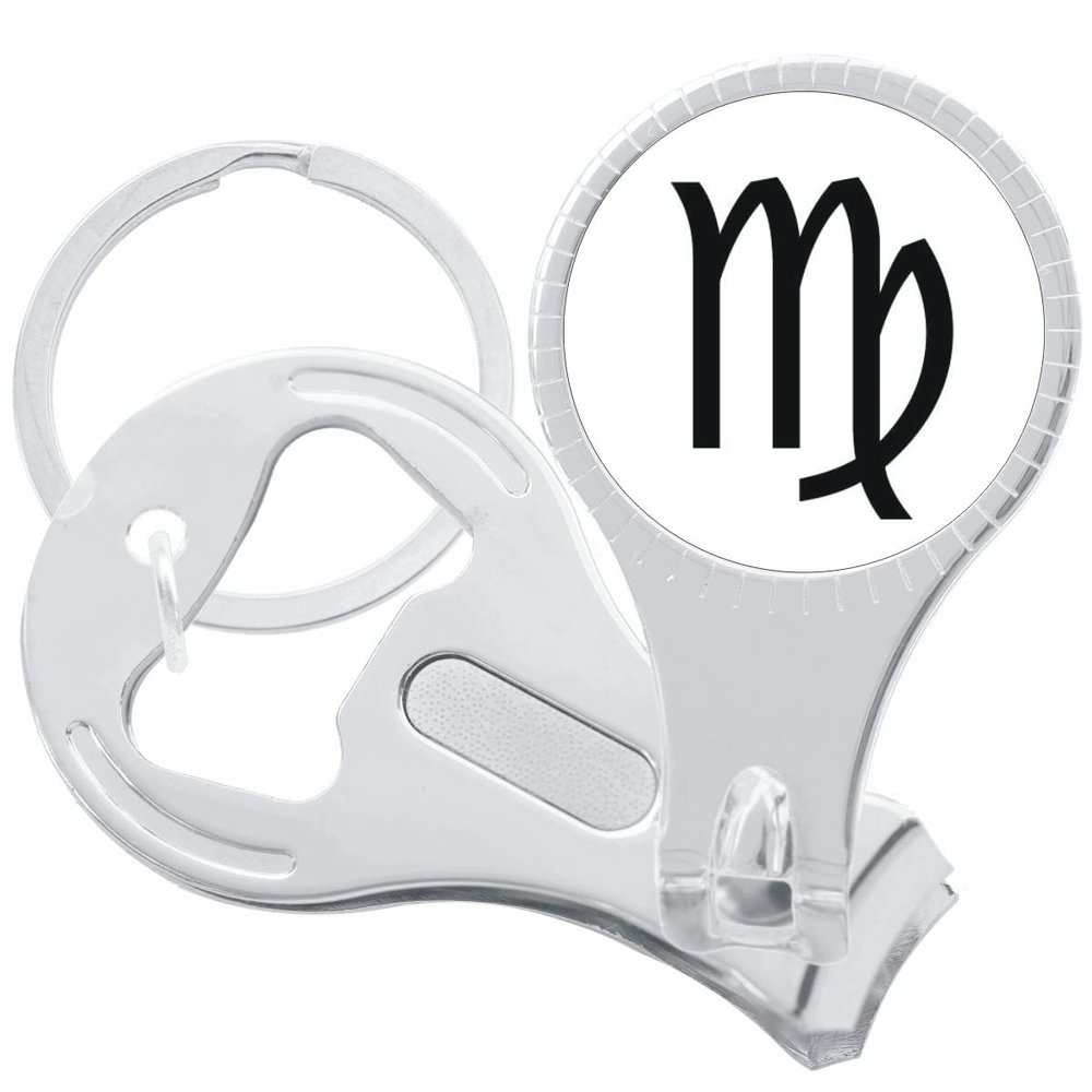 Virgo Zodiac Nail Clippers Plus Bottle Opener Keychain