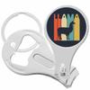 Llama Bold Navy Blue Nail Clippers Plus Bottle Opener Keychain view 1