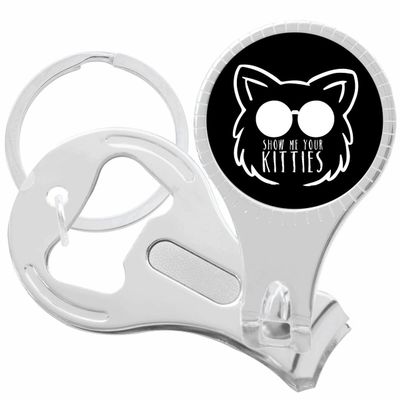 Show Us Your Kitties Nail Clippers Plus Bottle Opener Keychain