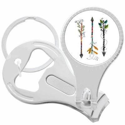 Fancy Arrows Nail Clippers Plus Bottle Opener Keychain