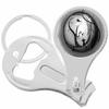 Kitty Cat Crescent Moon Nail Clippers Plus Bottle Opener Keychain view 1