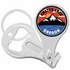 Crater Lake Oregon Nail Clippers Plus Bottle Opener Keychain view 1