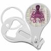 Octopus Text Nail Clippers Plus Bottle Opener Keychain view 1