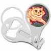 Louis Wain Psychedelic Cat Nail Clippers Plus Bottle Opener Keychain view 1