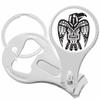 Tribal Bird Nail Clippers Plus Bottle Opener Keychain view 1