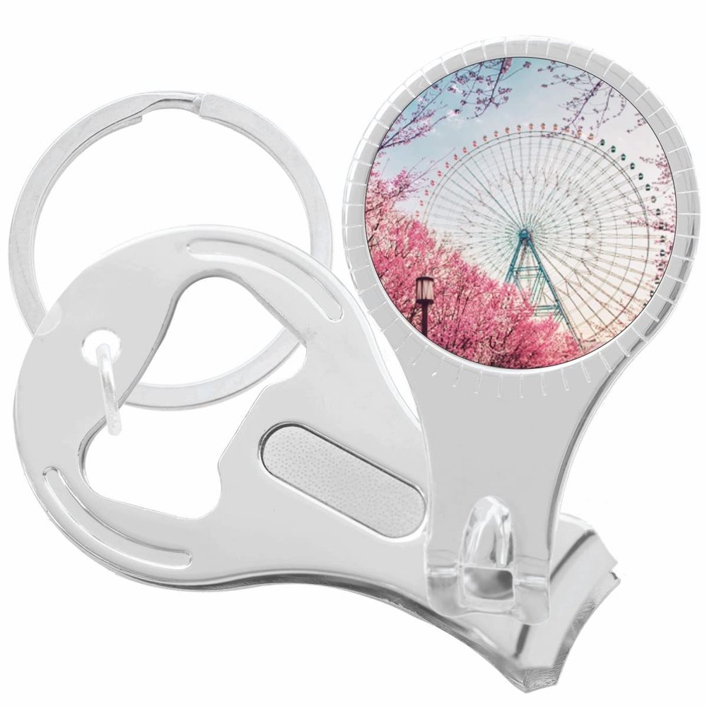 Ferris Wheel Nail Clippers Plus Bottle Opener Keychain