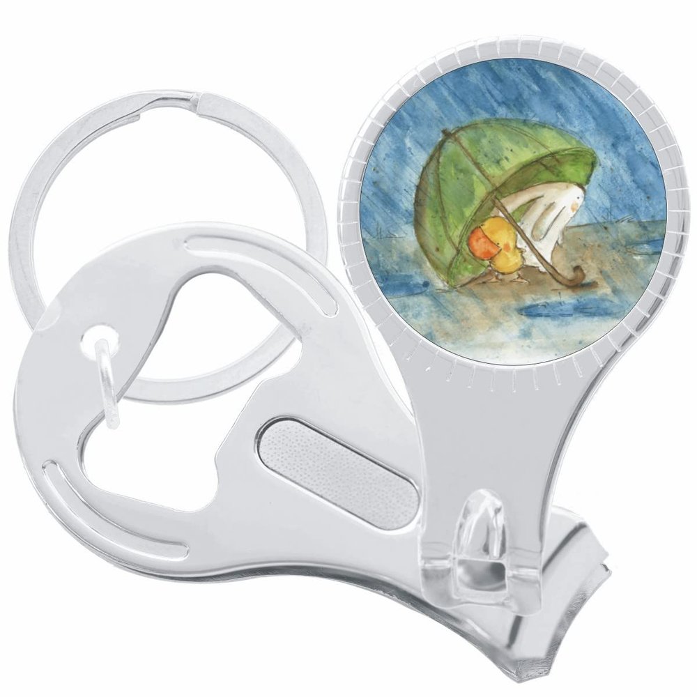 Bunny Duck Umbrella Nail Clippers Plus Bottle Opener Keychain