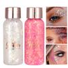 GL-Turelifes Mermaid Sequins Chunky Glitter Liquid Eyeshadow Glitter Body Gel Festival Glitter Cosmetic Face Hair Nails Makeup Long Lasting Sparkling 30g (#105 Yellow) view 4