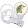 Hedgehog Flowers Nail Clippers Plus Bottle Opener Keychain view 1