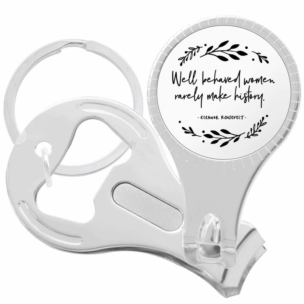 Well Behaved Women Nail Clippers Plus Bottle Opener Keychain