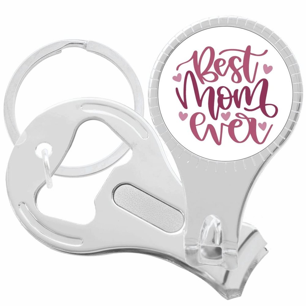 Best Mom Ever Nail Clippers Plus Bottle Opener Keychain