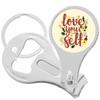 Love Your Self Nail Clippers Plus Bottle Opener Keychain view 1