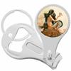 A Slice in Time Mermaid French Nouveau Travel Nail Clippers Plus Bottle Opener Keychain view 1