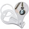 Antique Cameo Nail Clippers Plus Bottle Opener Keychain view 1