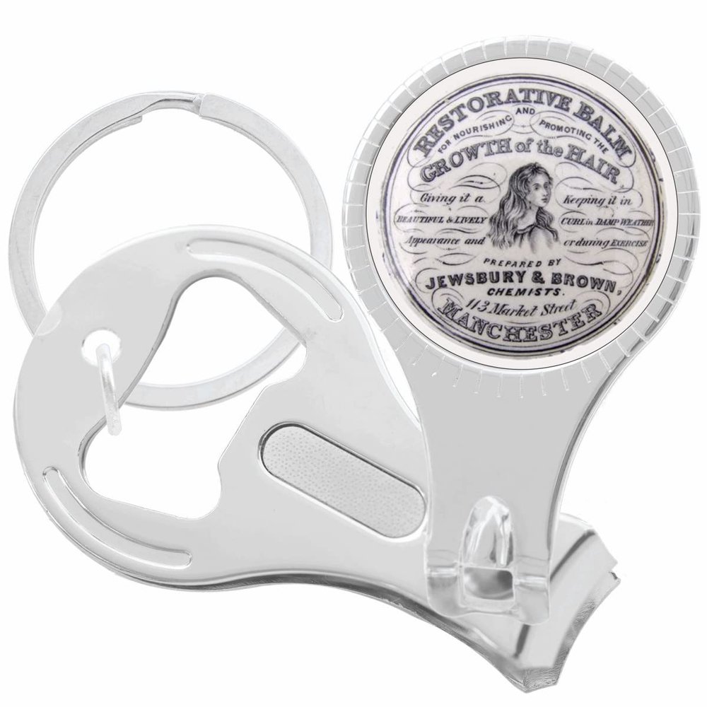 Apothecary Restorative Hair Balm Nail Clippers Plus Bottle Opener Keychain