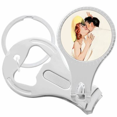Happy Embrace Nail Clippers Plus Bottle Opener Keychain