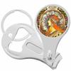 Alphonse Mucha La Plume Nail Clippers Plus Bottle Opener Keychain view 1