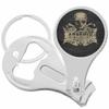 Skeleton Skull Arsenic Poison Nail Clippers Plus Bottle Opener Keychain view 1