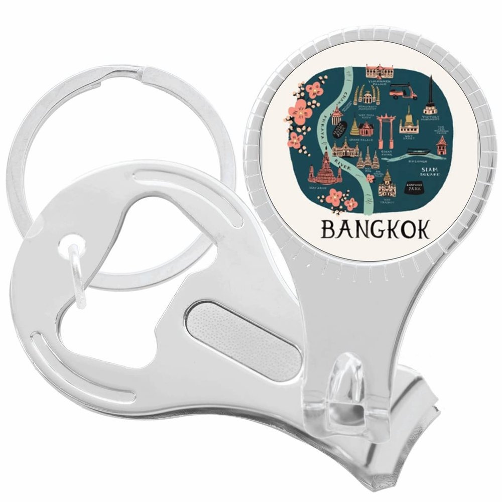 Bangkok Nail Clippers Plus Bottle Opener Keychain