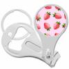 Strawberry Pattern Nail Clippers Plus Bottle Opener Keychain view 1