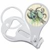 Blue Green Octopus Nail Clippers Plus Bottle Opener Keychain view 1