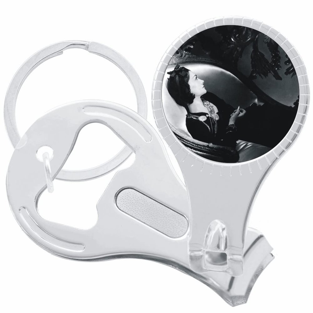 Film Noir Nail Clippers Plus Bottle Opener Keychain