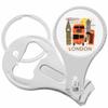 London Nail Clippers Plus Bottle Opener Keychain view 1