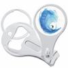 Watercolor Wave Surf Ocean Nail Clippers Plus Bottle Opener Keychain view 1