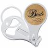 Bride Nail Clippers Plus Bottle Opener Keychain view 1