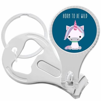 Horn to be Wild Unicorn Nail Clippers Plus Bottle Opener Keychain