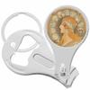 Art Nouveau La Plume Nail Clippers Plus Bottle Opener Keychain view 1