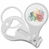 Watercolor Bicycle Nail Clippers Plus Bottle Opener Keychain view 1