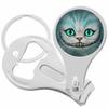 Cheshire Cat Wonderland Nail Clippers Plus Bottle Opener Keychain view 1