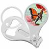 Vintage Butterfly Girl Nail Clippers Plus Bottle Opener Keychain view 1